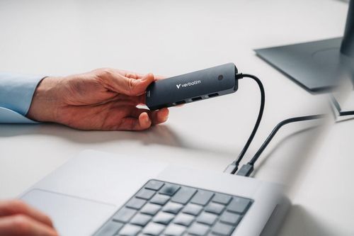 купить Переходник для IT Verbatim VER_32151, CMH-08, 8-in-1 USB-C Pro Multiport Hub в Кишинёве 