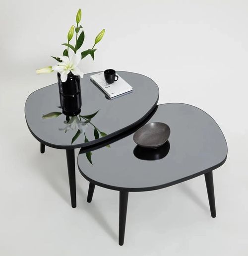 cumpără Măsuţă cafea Trendy Gusto-Negru, Fume (2 bucăți) în Chișinău 