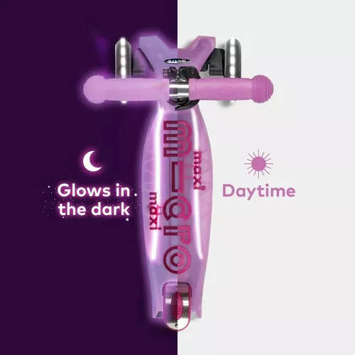 купить Самокат Micro MMD378 Maxi Deluxe Glow LED Plus Luminous Purple в Кишинёве 