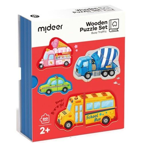 cumpără Puzzle Mideer MD6269 Carte-puzzle cu velcro Trafic aglomerat în Chișinău 