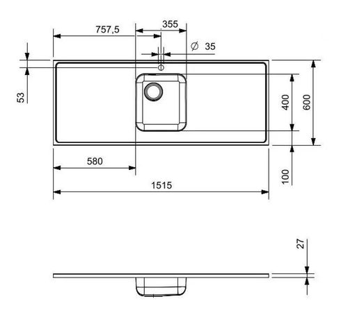 cumpără Chiuvetă bucătărie Reginox R36167 1515x600mm în Chișinău 