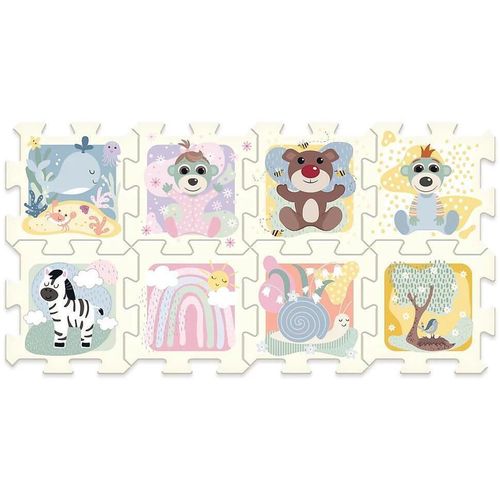 купить Коврик игровой Trefl 61615 Puzzle din spumă. Bebelușii și ursul 2023 в Кишинёве 
