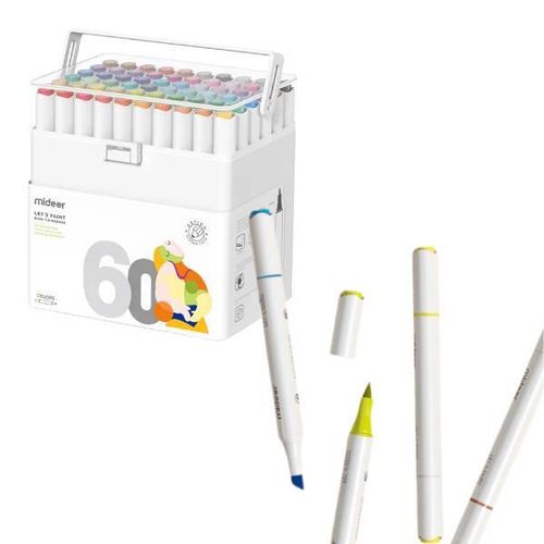 купить Набор для творчества Mideer MD4186 Set markere pentru schițe cu două capete, 60 culori в Кишинёве 