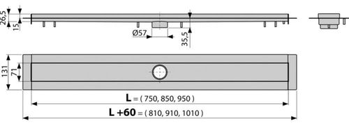 купить Душевой трап Alcaplast APZ13-750 в Кишинёве 
