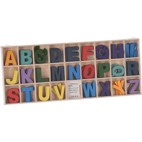 купить Головоломка Promstore 48008 Набор Алфавит 130шт, дерево в Кишинёве 