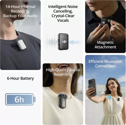 купить Микрофон DJI (971388) DJI MIC 2 White Microphone wireless (1TX) в Кишинёве 