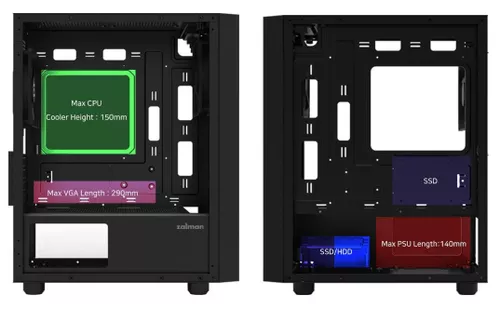 cumpără Carcasă PC Zalman T3 Plus black în Chișinău 