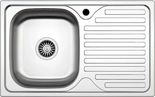 cumpără Chiuvetă bucătărie Asil 29194 pentru masa 800х500 h=100mm -0,4 inox, (dreapta) în Chișinău 