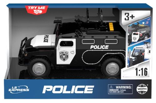 cumpără Mașină Wenyi WY860A 1:16 Jeep de poliție cu inerție (lumini/sunete/uși mobile) în Chișinău 