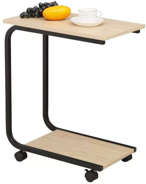 купить Стол Deco Masuta laterala Alabama (50x30x60H) Oak/Black в Кишинёве 