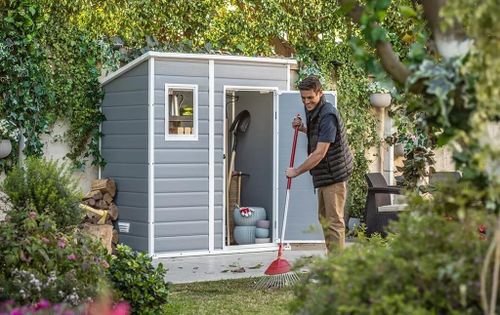 cumpără Căsuţă de grădină Keter 56114 Casuta de gradina Manor Pent 6x4 183.5x111x200.5cm, gri în Chișinău 