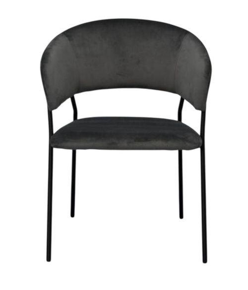 купить Стул Evelin di Costacurta YTC-097B, UF BLU-14 (Dark grey) в Кишинёве 