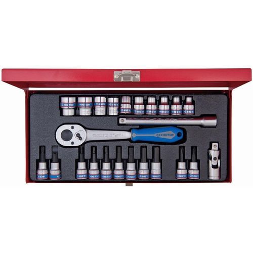 cumpără Set de unelte de mână King Tony Set de chei tubulare 3524MR 3/8", 6 vârfuri, biți, accesorii, 24 buc în Chișinău 