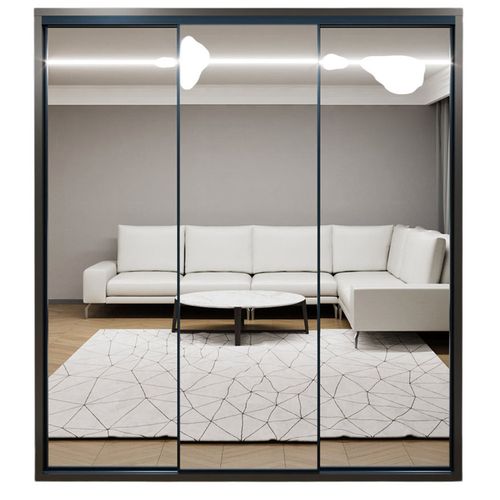 cumpără Dulap Bayro Parma 2000x2250x600 антрацит, купе în Chișinău 