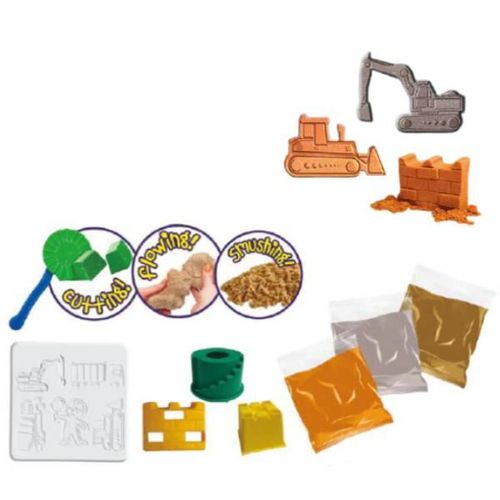 cumpără Set de creație Play Toys 2205 Set cinetic Șantier din nisip strălucitor în Chișinău 