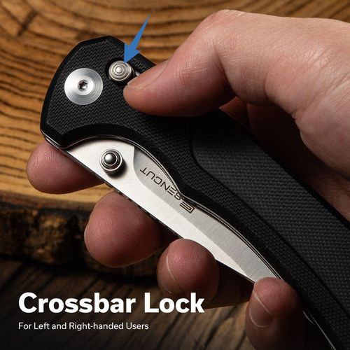 купить Нож походный Sencut S25001-1 Slybolt, G10 negru, Crossbar Lock в Кишинёве 