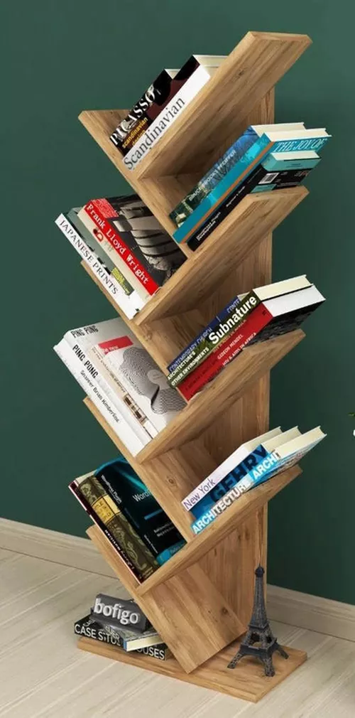 купить Офисный стеллаж Nex Home Дерево, 44x23,8x122 см, Дуб (15-11-02) в Кишинёве 