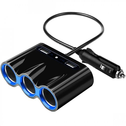 купить Разветвитель для прикуривателя Olesson Y15-146 черный, тройник в Кишинёве 