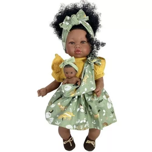 cumpără Păpușă Nines 2332 MARÍA CON BEBÉ CURLY HAIR în Chișinău 