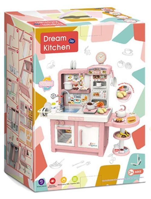 купить Игрушечная кухня и посуда Essa 100T-4 Bucătărie pentru copii, roz в Кишинёве 