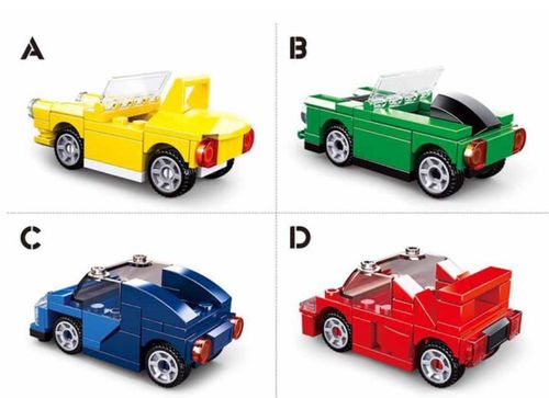 купить Конструктор Sluban B0885 Set de constructie Construieste un automobil 4 modele 44-45elem. в Кишинёве 