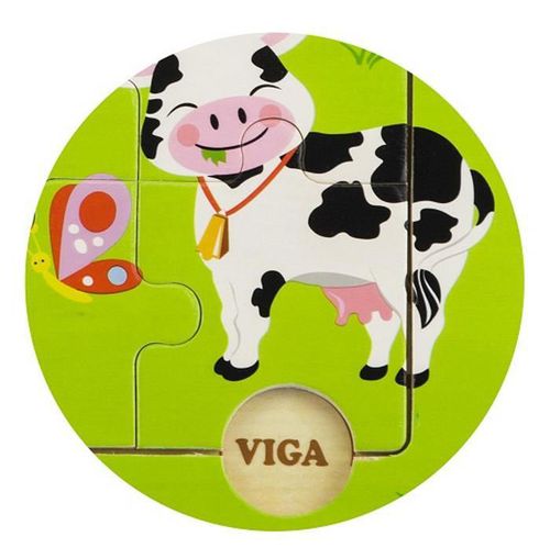купить Головоломка Viga 50837 Discovery Puzzles Farm Animals в Кишинёве 