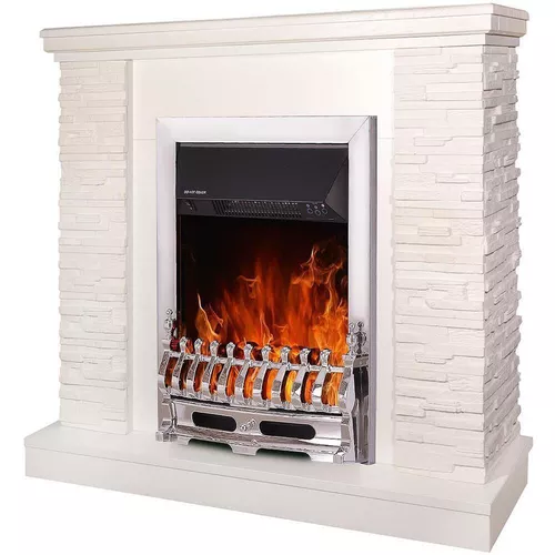 cumpără Șemineu electric ArtFlame Rock & Galileo silver, 903x980x300 mm, Alb în Chișinău 