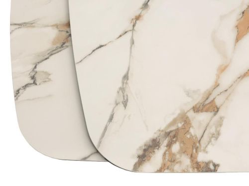 cumpără Masă Deco Rino 180/260x100xH76 White (KL-188) + Golden Legs în Chișinău 