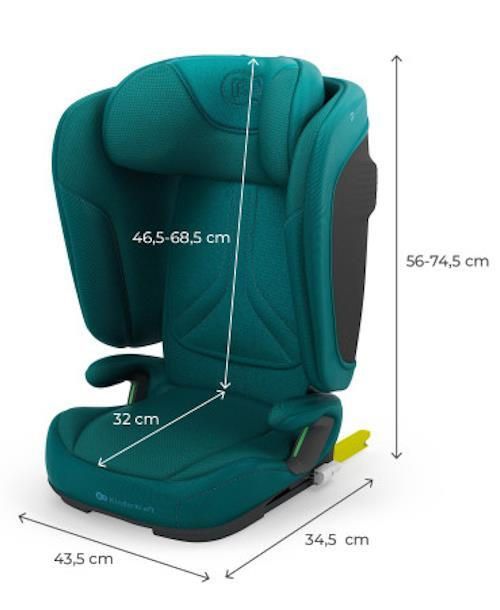 cumpără Scaun auto KinderKraft KCUNIT02GRE0000 Unity2 I-Size 100-150cm Green în Chișinău 