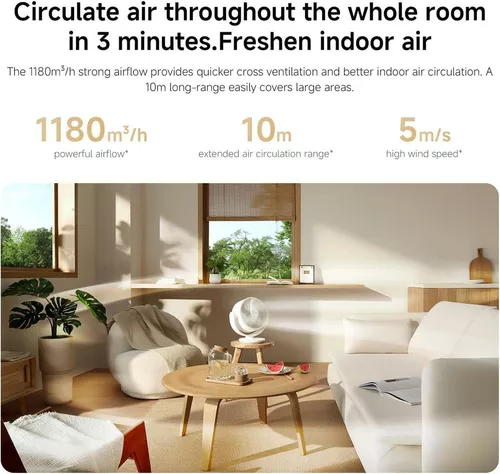 купить Вентилятор напольный Xiaomi Smart Desktop Air Circulation Fan в Кишинёве 