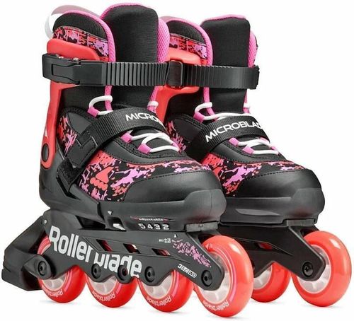 cumpără Role Rollerblade 86B0751540ND02 Microblade SL, 33-36.5, Nero/Corallo în Chișinău 