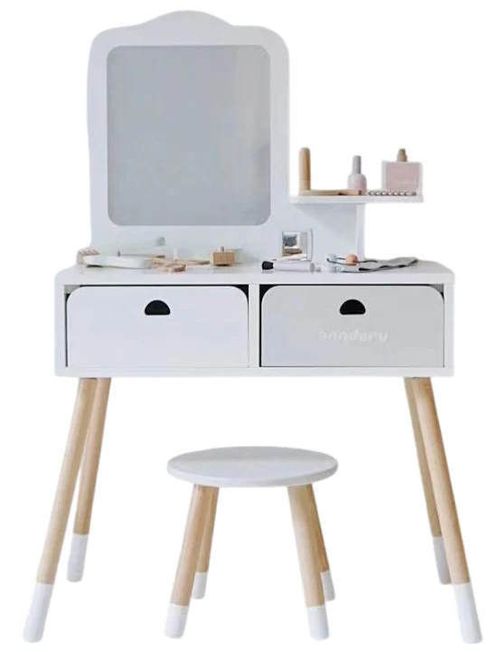 купить Набор детской мебели Richi (63406) Masa pentru machiaj din lemn cu scaunel в Кишинёве 