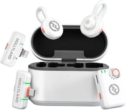 купить Микрофон Hollyland Lark M2S Ultimate Combo (Glacier White) в Кишинёве 