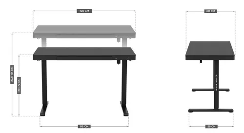купить Стол компьютерный Mark Adler Leader 8.2 Black в Кишинёве 