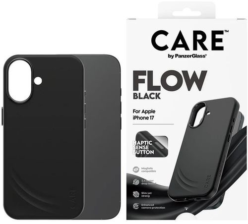 cumpără Husă pentru smartphone PanzerGlass FLOW Case Black w. MagSafe iPhone 17 (PG_CR24695) în Chișinău 