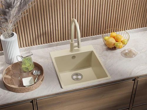 купить Мойка кухонная Primagran Riga 45 Beige + accesorii 500x430 MYBKB в Кишинёве 