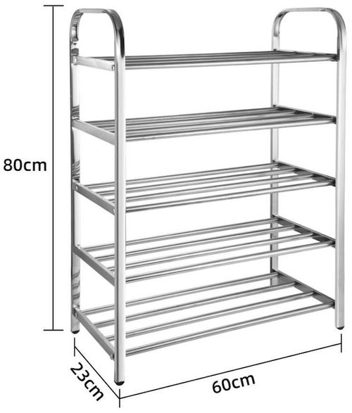 cumpără Raft pentru încălțăminte miscellaneous RM55 cu 5 nivele (60x23xH80cm), inox în Chișinău 