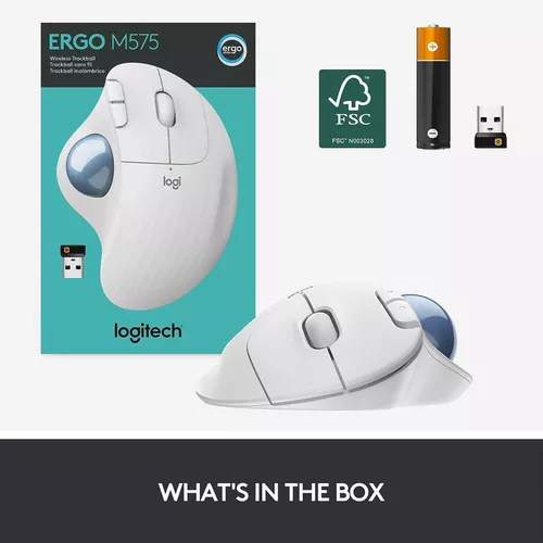 купить Мышь Logitech Ergo M575 White в Кишинёве 