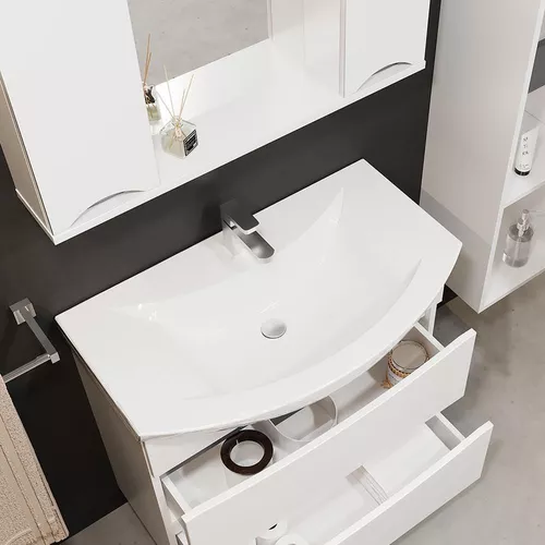 cumpără Dulap pentru lavoar Bayro Elara Zenon 860 Alb Mat în Chișinău 