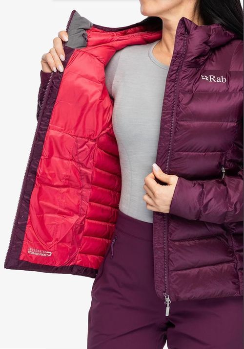 cumpără Îmbrăcăminte sport Rab Scurta dame Electron Pro Hoody Mulberry 12 (QDB-82-MUL-12) în Chișinău 