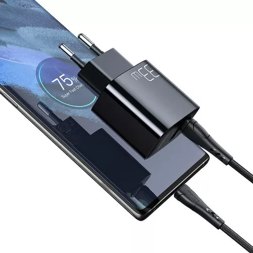 купить Зарядное устройство сетевое MCDODO CH-0922 Wall Charger 1xUSB 1xType-C with Cable Type-C toType-C 33W, Black в Кишинёве 