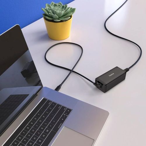 cumpără Încărcător pentru laptop Hama 200024 Universal USB-C Notebook Power Supply Unit, GaN, Pwr Del. (PD), 5-20V/100W în Chișinău 