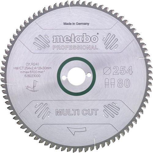 cumpără Disc de tăiere Metabo 628223000 Pânză de fierăstrău circular Multi CUT universal HW/CT 254x30, 80FZ în Chișinău 