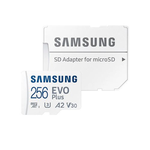 купить 256GB Samsung EVO Plus MB-MC256KA/RU microSDXC (Class 10 UHS-I U3, A2, V30) with Adapter, Transfer Speed up to 130MB/s (card de memorie/карта памяти) в Кишинёве 