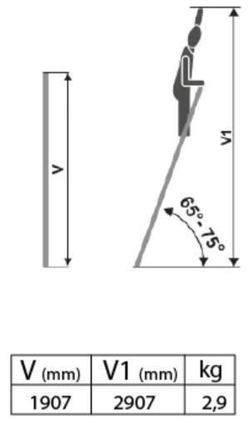 купить Лестница Elkop VHR TK 1x7 (1.68м) в Кишинёве 