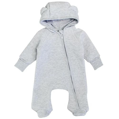 cumpără Haine pentru copii Minikin 231561362 Trinitka Комбинезон с капюшоном серый меланж 1-3 мес (62 см) în Chișinău 