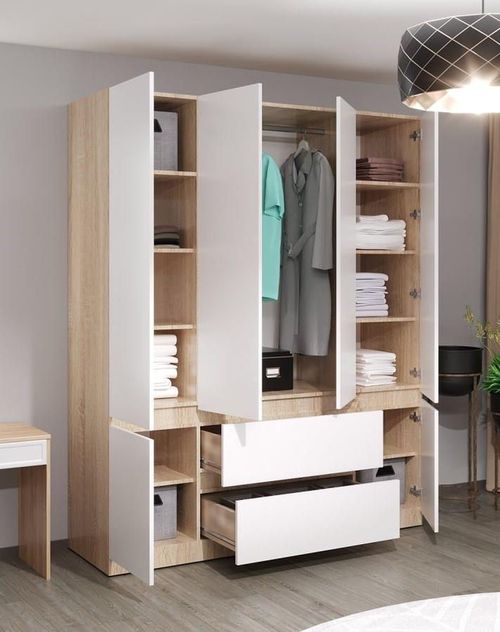 купить Шкаф Bayro Harmony 1800x2200x550 cu sertare sonoma в Кишинёве 