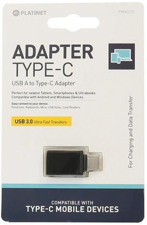 купить Адаптер для мобильных устройств Platinet PMAUTC USB 3.0 TO TYPE-C PLUG в Кишинёве 