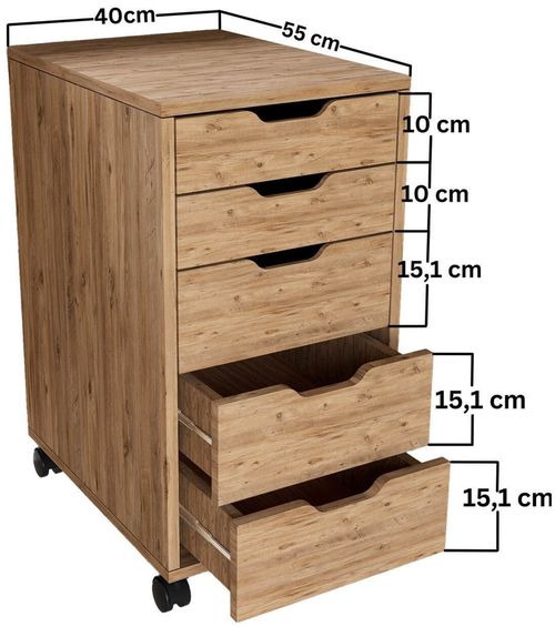 купить Офисный шкаф Trendy Atlas 1600-62, 40x77,4x55cm (GTR007994) в Кишинёве 
