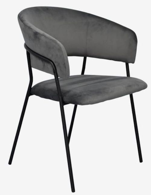 купить Комплект стол и стулья Evelin di Costacurta стол DT 404-6B + 3 стула YTC-097B Dark grey в Кишинёве 